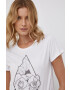 Volcom Тениска дамска в бяло - Pepit.bg