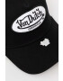 Von Dutch Шапка с козирка в черно с апликация - Pepit.bg
