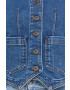 Weekend Max Mara Дънков елек x Lily Aldridge в тъмносиньо с едно копче - Pepit.bg