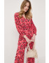 Weekend Max Mara Гащеризон в червено с овално деколте - Pepit.bg