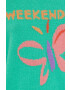 Weekend Max Mara Кашмирен пуловер дамски в зелено от лека материя - Pepit.bg