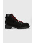 Weekend Max Mara Кожени кубинки в черно с платформа - Pepit.bg