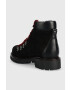Weekend Max Mara Кожени кубинки в черно с платформа - Pepit.bg
