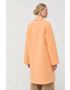Weekend Max Mara Палто в оранжево преходен модел с двуредно закопчаване - Pepit.bg