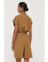 Weekend Max Mara Памучен гащеризон в бежово от памук с яка - Pepit.bg
