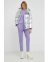 Weekend Max Mara Пухено яке в сребристо зимен модел - Pepit.bg