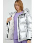 Weekend Max Mara Пухено яке в сребристо зимен модел - Pepit.bg