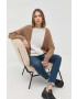 Weekend Max Mara Пуловер дамски в кафяво от лека материя - Pepit.bg