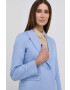 Weekend Max Mara Сако с лен в бежово с едно копче с изчистен дизайн - Pepit.bg