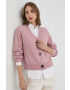 Weekend Max Mara Жилетка с вълна в розово от лека материя - Pepit.bg