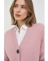 Weekend Max Mara Жилетка с вълна в розово от лека материя - Pepit.bg
