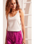 women'secret Пижамен топ Mix & Match в бяло от памук - Pepit.bg