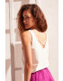 women'secret Пижамен топ Mix & Match в бяло от памук - Pepit.bg