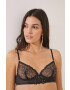 women'secret Сутиен Sense High Caprice в черно от дантела с десен - Pepit.bg