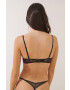 women'secret Сутиен Sense High Caprice в черно от дантела с десен - Pepit.bg