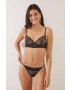 women'secret Сутиен Sense High Caprice в черно от дантела с десен - Pepit.bg