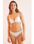 women'secret Бикини COTTON TIME 2 в бяло 4635662 - Pepit.bg