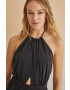 women'secret Гащеризон BAMBOO в черно с гол гръб 5545121 - Pepit.bg