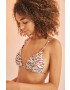 women'secret Горнище на бански BAMBOO в бежово с мека чашка 6485436 - Pepit.bg