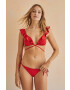 women'secret Горнище на бански PACIFICO в бордо с мека чашка 6485421 - Pepit.bg