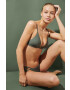 women'secret Горнище на бански SWIM ICONS в зелено с меки чашки 6485457 - Pepit.bg