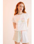 women'secret Памучна пижама DAILY BOTANICAL от памук 3595875 - Pepit.bg