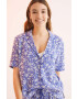 women'secret Пижама Mix & Match дамска в синьо 4855677 - Pepit.bg