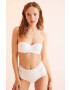 women'secret Сутиен BCI COTTON в бяло с изчистен дизайн 5691506 - Pepit.bg