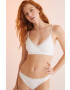 women'secret Сутиен COTTON SEAMLESS 2 в бяло с изчистен дизайн 5055108 - Pepit.bg