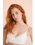 women'secret Сутиен COTTON SEAMLESS 2 в бяло с изчистен дизайн 5055108 - Pepit.bg