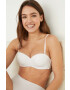 women'secret Сутиен ELEGANT в бяло с изчистен дизайн - Pepit.bg