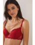 women'secret Сутиен Red Caprice в червено от дантела с изчистен дизайн - Pepit.bg
