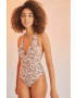 women'secret Цял бански BAMBOO в бежово с леко подплатена чашка 5525789 - Pepit.bg
