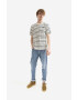Wood Wood Памучна тениска в бяло с десен - Pepit.bg