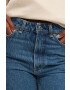 Wood Wood Памучни дънки Ilo Rigid Denim с висока талия - Pepit.bg