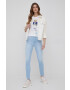 Wrangler Дънки High Rise Skinny Soft Blue дамски с висока талия - Pepit.bg