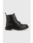 Wrangler Кожени боти Spike Ankle в черно с равна подметка - Pepit.bg