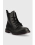 Wrangler Кожени боти Spike Ankle в черно с равна подметка - Pepit.bg