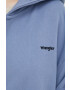 Wrangler Памучен суичър в лилаво с качулка с изчистен дизайн - Pepit.bg