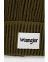 Wrangler Шапка в зелено от плътен трикотаж - Pepit.bg