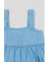Zippy Бебешка рокля в синьо къс модел разкроен модел - Pepit.bg
