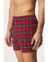 Cornette Карирани шорти Comfort Red - Pepit.bg