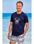 David 52 Тъмносиня тениска Palm tree - Pepit.bg