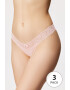 Hunkemöller 3 PACK прашки Madison - Pepit.bg