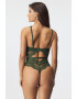 Hunkemöller Боди Sanne Kombu Green - Pepit.bg