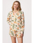 Hunkemöller Дамски пижамен топ Satin Fruit - Pepit.bg