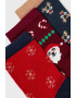 name it 3 PACK бебешки чорапи Christmas - Pepit.bg