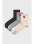 ONLY 3PACK чорапи Heart до глезина - Pepit.bg