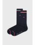 Tommy Hilfiger 2 PACK сини дълги чорапи Iconic - Pepit.bg