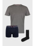 Tommy Hilfiger Комплект от тениска боксерки и къси чорапи Gift - Pepit.bg